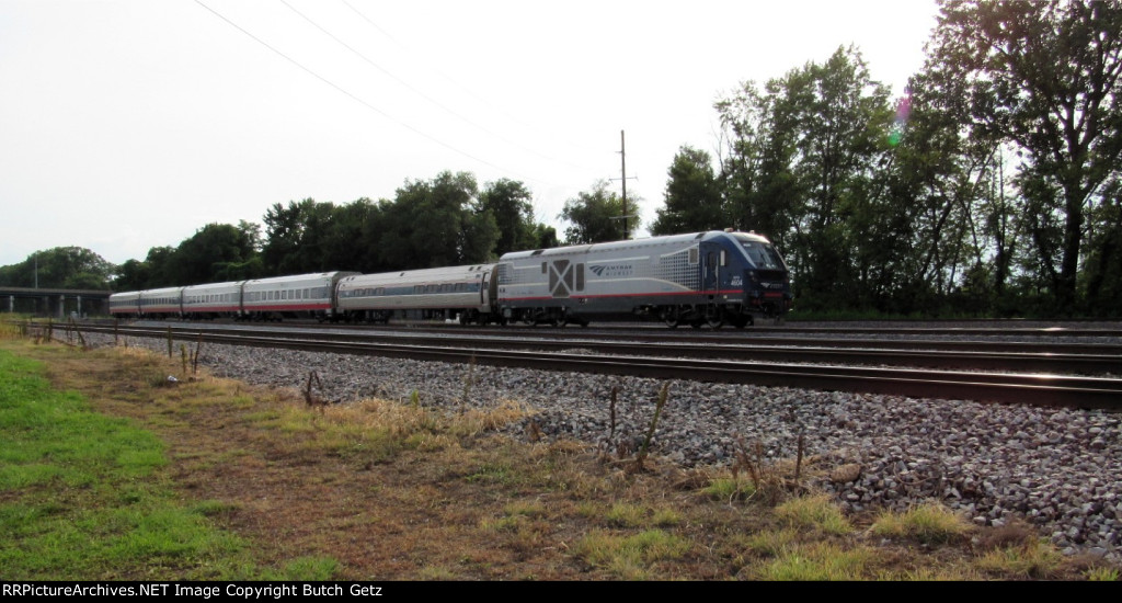 Amtrak outbound....